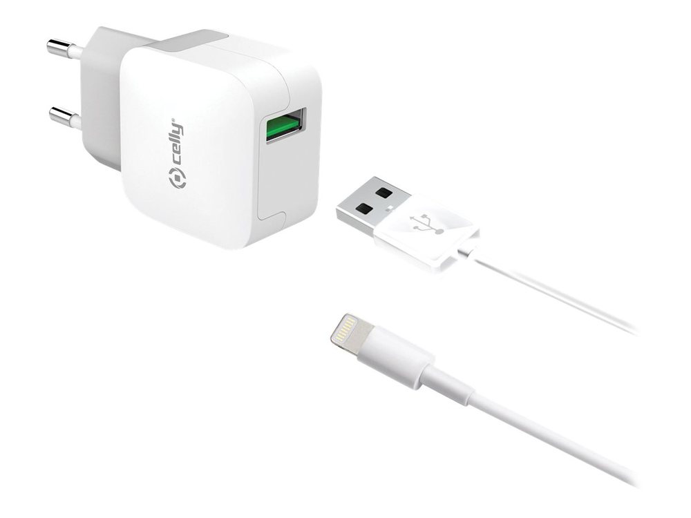 Celly Tcusblight - Netzteil - 2.4 a (USB) - Auf Kabel: Lightning