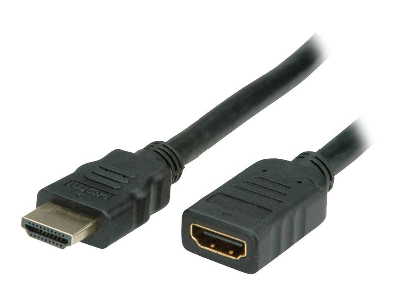 VALUE HDMI High Speed Verlängerungskabel, Mit Ethernet, Stecker-Buchse 5,0m (11.99.5577)