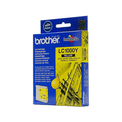 Brother LC1000Y Inkjet Cartridge Yellow LC1000Y BA64396