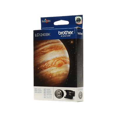 Brother LC-1240BK Inkjet Cartridge Black Single Pack Standard Yield Includes 1 X Inkjet Cartridge Brother Genuine Supplies Black High Yield
