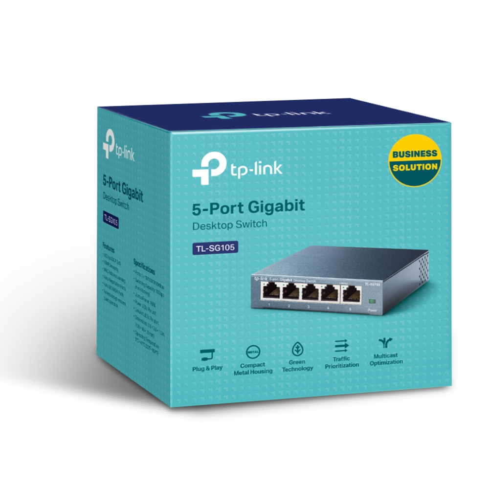[310100-TL-SG105] SWITCH 5P LAN GIGABIT TP-LINK