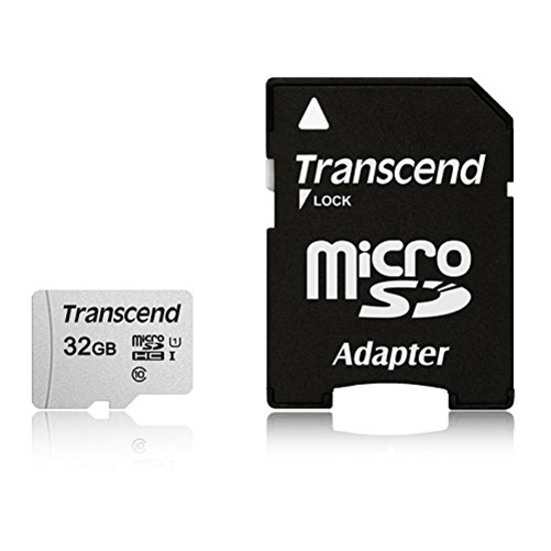 [310100-TS32GUSD300S-A] Scheda microSD Transcend 32GB con adattatore