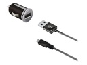 Caricabatterie da auto universale Celly CCUSBTYPEC con cavo USB Type C, nero
