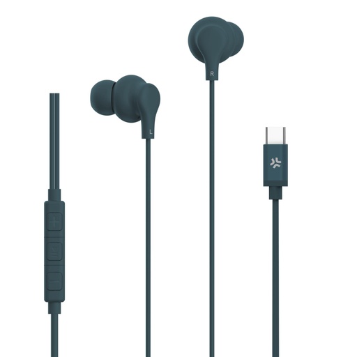 [310100-UP1600TYPECBL] Celly Cuffie e Auricolari con filo - USB-C Stereo 
