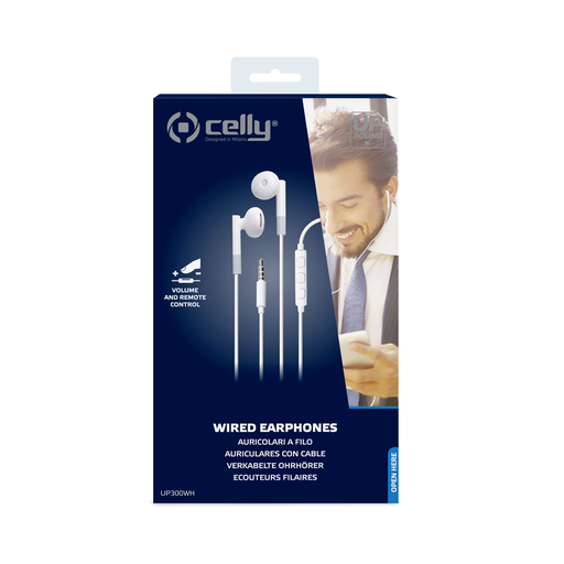 [UP300WH] AURICOLARI A FILO CELLY
