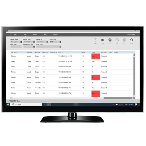 TimeMoto PC Plus Software
