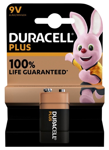 [DU0503] Batterie Duracell Plus 9V 1 Pack
