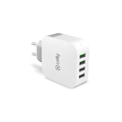 [TC4USBTURBO] CARICABATTERIE DA VIAGGIO CELLY 4 USB-A